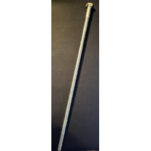 3/4 - 6 x 21 7/8” ACME THREADED HEX BOLT ASTM A193 B7 STEEL TRIVALENT ZINC CLEAR