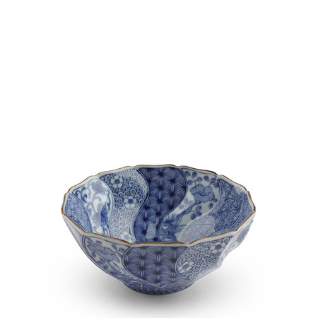 Blue & White Bowl Sometsuke 6.75"