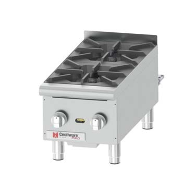 Grindmaster-Cecilware HPCP212 12"W X 20"D Cooking Surface Countertop Gas Pro Hotplate