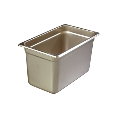 Carlisle 607146 Light Gauge Stainless Steel Steam 1/4 Size 6" De