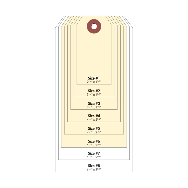 #6 Cardstock Tag - Manila