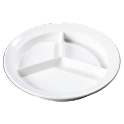 Carlisle 8-3/4", 1-1/4"D, 3-Compartment Plates