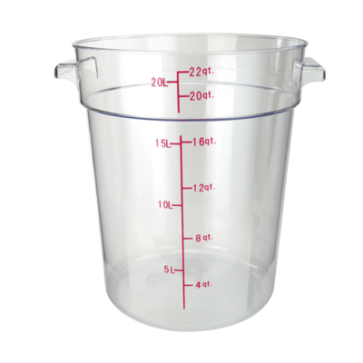 Winco PCRC-22 Food Storage Container 22 Qt.