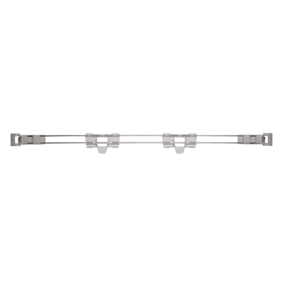 Metro MAX4-L42-2S Stackable Shelf Ledge (Back) for MetroMax 4 Industrial Plastic Shelving, 42" L x 2" H