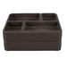Cook's 447SS Brown Stackable 4-Compartment Flex Tray