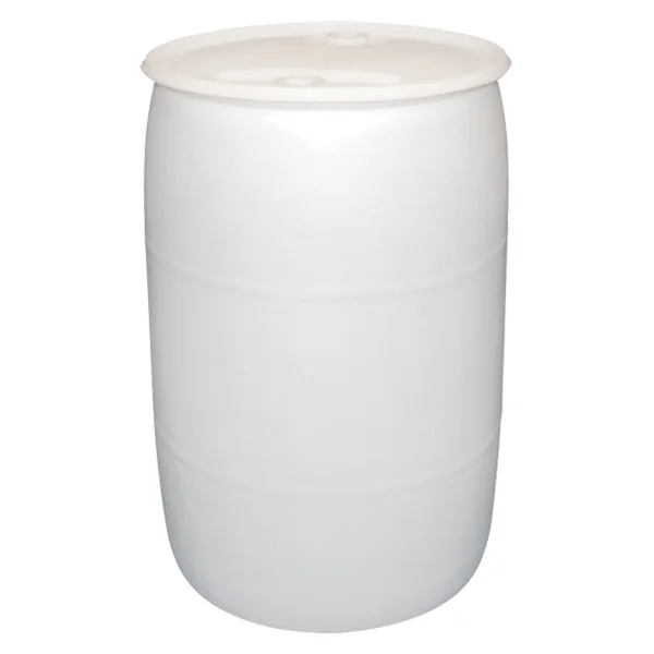 Polyethylene Drum - Closed Top - 55 Gallon - Natural - With Fittings