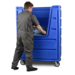 Meese 72P Hopper Front Poly-Trux 48 Cu. Ft. with Steel Base
