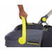 Karcher BD 38/12 C Bp yellow carry handle being lifted