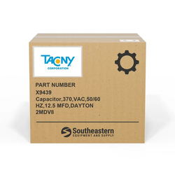 Tacony - X9439 - Capacitor,370,VAC,50/60 HZ,12.5 MFD,DAYTON 2MDV8