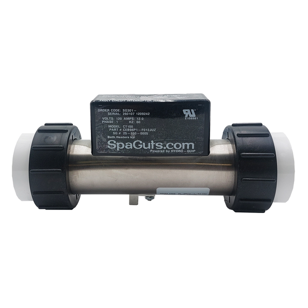 Spa Guts Pure Heat Inline 120V 1500W Universal Bath Heater SG301-15UP