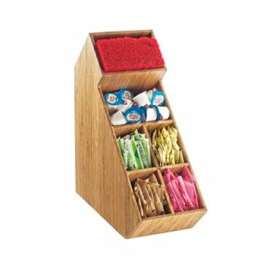 Cal-Mil 2052-60 5-1/2"W x 13-1/4"D x 14-1/4"H Stir Stick & Condiment Organizer/Display