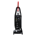 Sanitaire SC5713D upright vacuum, rear view with hose and wand