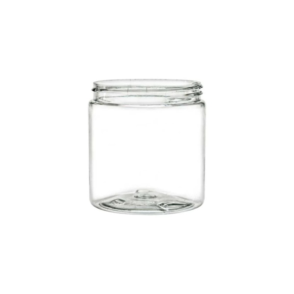 Jar - PET - Round - Straight-Sided - 8 oz - 70/400 Finish - Clear