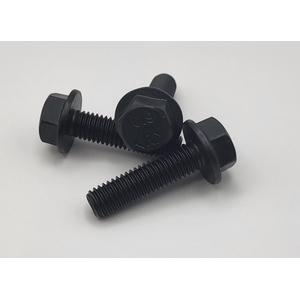 M8 - 1.25 X 30MM DIN 6921 HEX FLANGE SCREW 10.9 BLACK TEFLON
