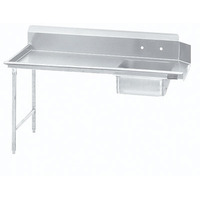 Advance Tabco DTS-S70-48L-X Economy Soil Straight Dishtable