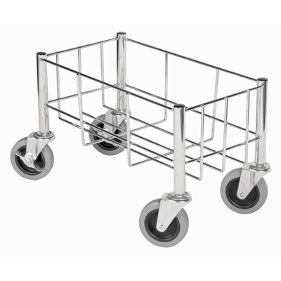 Winco DWR-1708 18-1/2"L X 9-1/2"W X 7"H Trash Can Cart