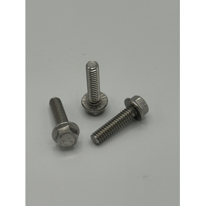 1/4" - 20 X 1" IFI-111 SERRATED HEX FLANGE SCREW 18 - 8 STAINLESS STEEL PASSIVATED