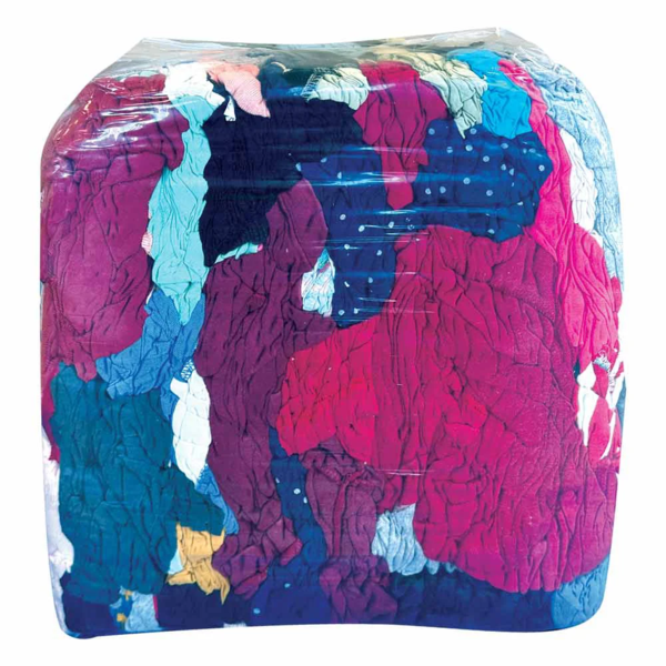 Wiping Rags - Recycled Cotton - Mixed Colours - 22 lb