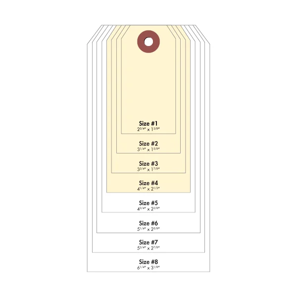 #4 Cardstock Tag - Manila