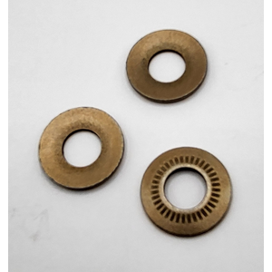 10.38MM X 22MM X 1.6MM SERRATED BELLEVILLE WASHER 1060 - 1074 STEEL MECHANICAL ZINC YELLOW PER PRINT