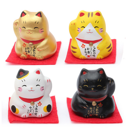 Figurine Fortune Cat Assorted 1.25"h