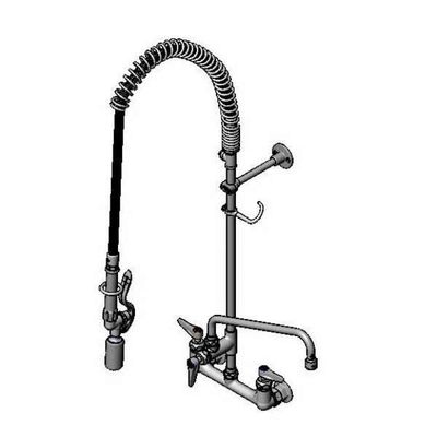 T&S Brass B-0133-12FCRBCT EasyInstall Pre-Rinse Unit 8" Wall Mount