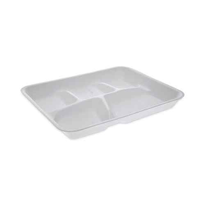 Pactive Evergreen PCTYTH10500SGBX Foam School Trays, 5-Comp