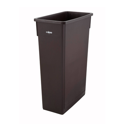 Winco PTC-23B 23 Gallon Slender Trash Can