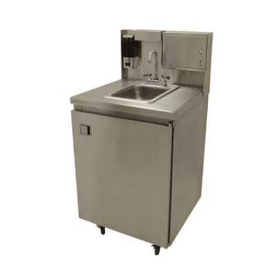 Advance Tabco TA-MSC-2 Rear Riser Panel for 31" Wide Mobile Sinks Includes Paper Towel Dispenser