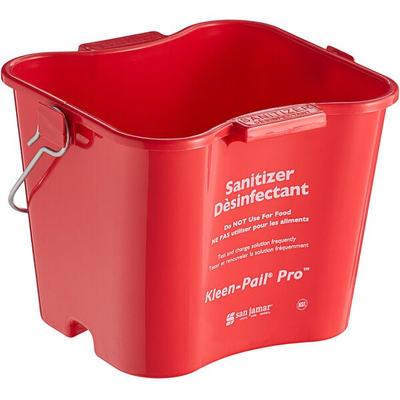 San Jamar KP97GN 3 Quart Detergent/Sanitizer Kleen-Pail