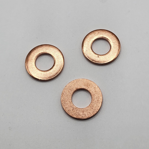 0.395" X 0.821" X 5/64" SEALING FLAT WASHER COPPER PER PRINT