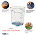 Cambro 22SFSPROCW135 CamSquare® FreshPro Food Container 22 QT