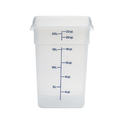 Cambro Translucent 22 qt. CamSquare Container