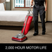 Sanitaire SC688B in use, 2,000-hour motor life