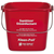 Kleen-Pail, 3 qt, red,