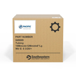 Pacific - 849009 - Tubing 18Mmodx12Mmidx6''Lg Wir E- $ 3/28/+