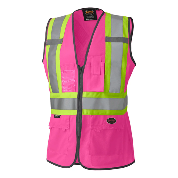 Safety Vest - Women’s Fit - CSA Class 1 Level 2 - Large - Pink