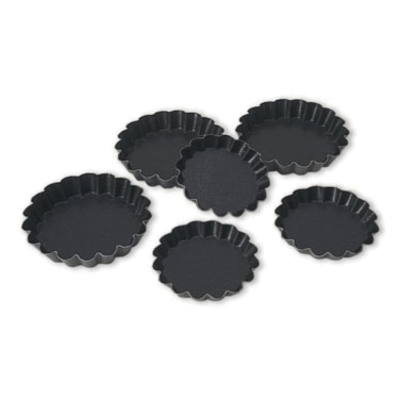 Matfer Bourgeat 332658 4" Dia. X 11/16"H Exopan Quiche Mold