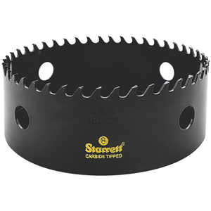 STARRETT CT434 4-3/4'' (121mm) Triple Chip Tungsten Carbide Hole Saw