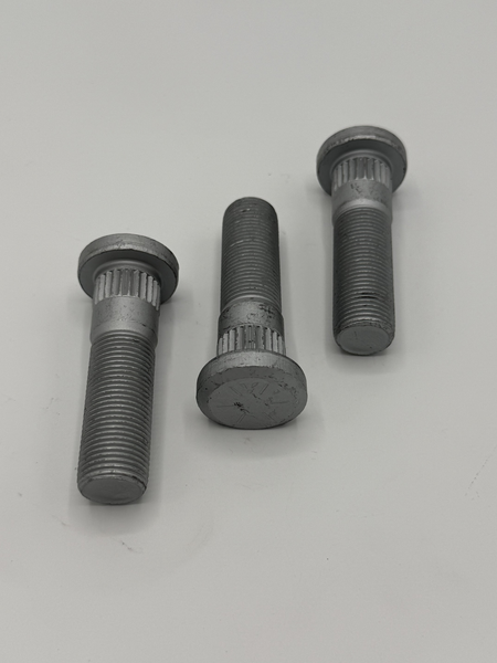 3/4" - 16 X 70MM MTO KNURLED STUD WHEEL BOLT SAE J429 GR 8 ZINC FLAKE GEOMET 321 PER 1E1675G PER PRINT