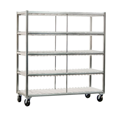 New Age 96707 Mobile 4-Level Tray Drying Rack