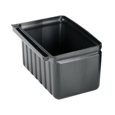 Cambro 2.5 Gallon Black Silverware Holder