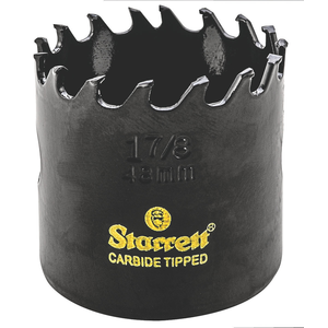 STARRETT CT178 1-7/8'' (48mm) Triple Chip Tungsten Carbide Hole Saw