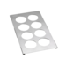 Tablecraft T8 Squeeze Bottle Template, Fits 1/3 Size Pan, 6 Hole