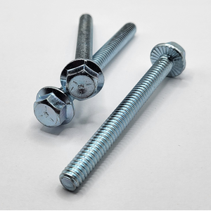 1/4" - 20 X 2 1/2" IFI-111 SERRATED HEX FLANGE SCREW SAE J429 GR 5 ZINC TRIVALENT CLEAR
