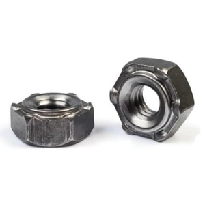 M12 - 1.75 HEAVY HEX WELD NUT SHORT PILOT 6 PROJ LOW CARBON STEEL PLAIN PER PRINT