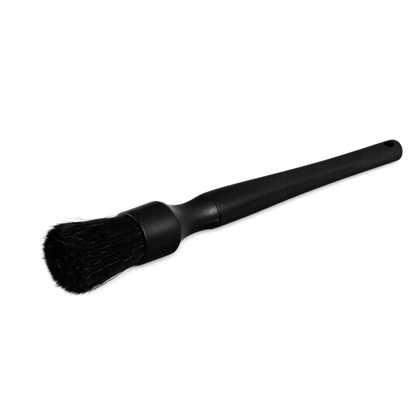 Boar Hair Detailing Brush, Black Handle, Black Bristle