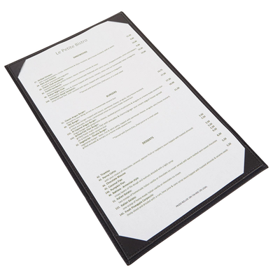 Winco LMS-814GY Single Menu Cover