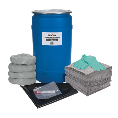 Spill Kit - Universal - 30 Gallon Capacity - Drum - Stationary