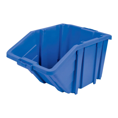 Plastic Container - Jumbo - 15-1/2" x 25" x 13" - 200 lb Capacity - Blue